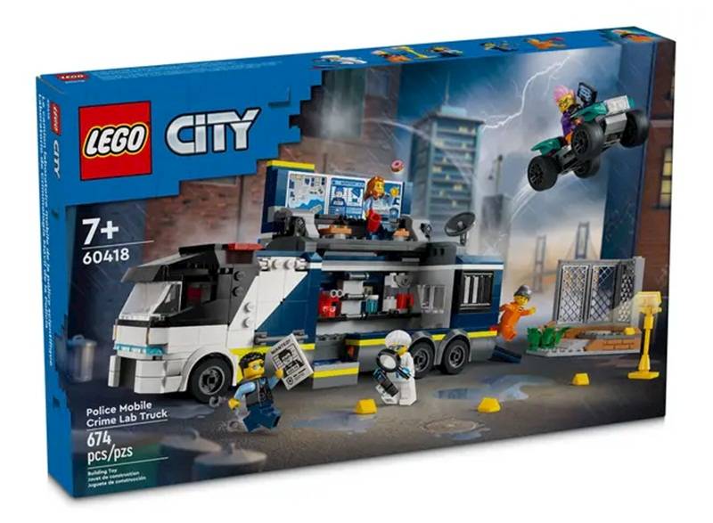 LEGO 60418 CITY POLICYJNA CIĘŻARÓWKA Z LABORATORIU