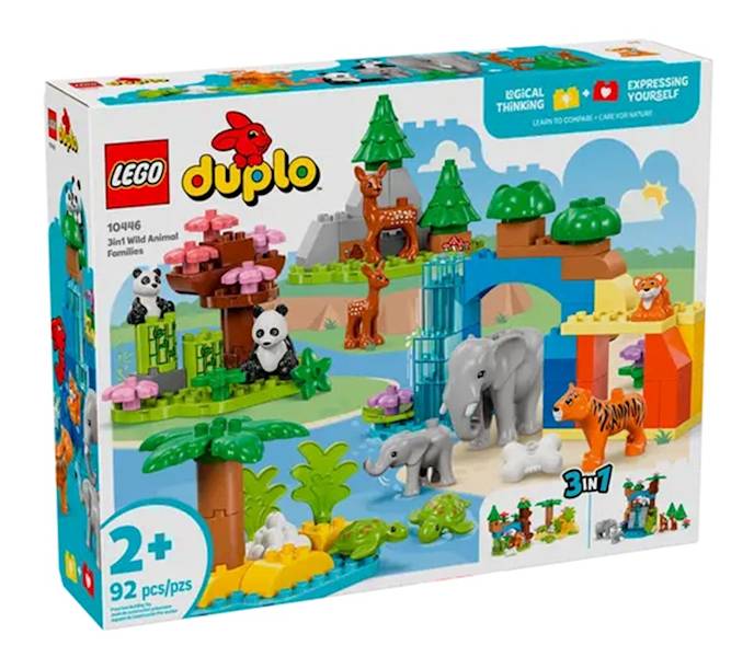 LEGO 10446 DUPLO RODZINY DZIKICH ZWIERZĄT 3W1