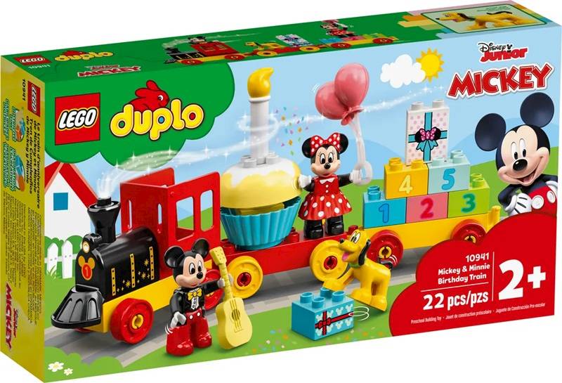 LEGO 10941 DUPLO URODZINOWY POCIĄG MIKI I MINI
