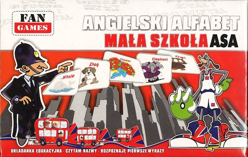 2 GRY ANGIELSKI ALFABET / MAŁA SZKOŁA ASA
