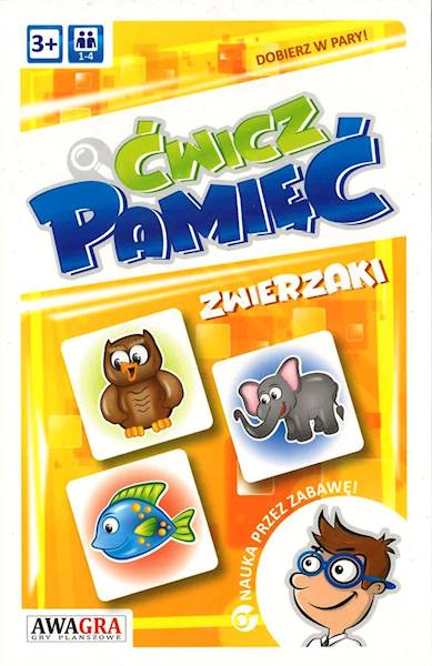 ĆWICZ PAMIĘĆ ZWIERZAKI UKŁADANKA