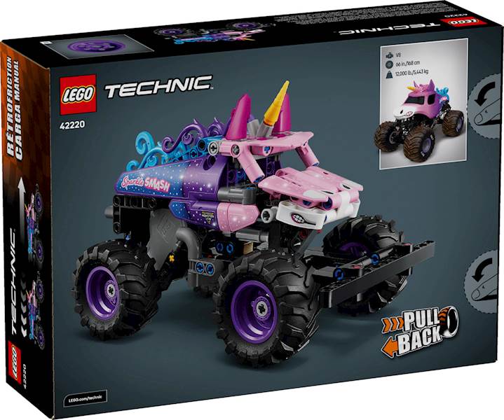 LEGO TECHNIC 42220 MONSTER JAM SPARKLE SMASH 