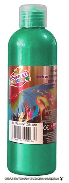 FARBA PLAKATOWA 250 ML METALICZNA ZIELONA, OTOCKI