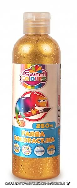 FARBA PLAKATOWA 250 ML BROKAT ZŁOTA, OTOCKI