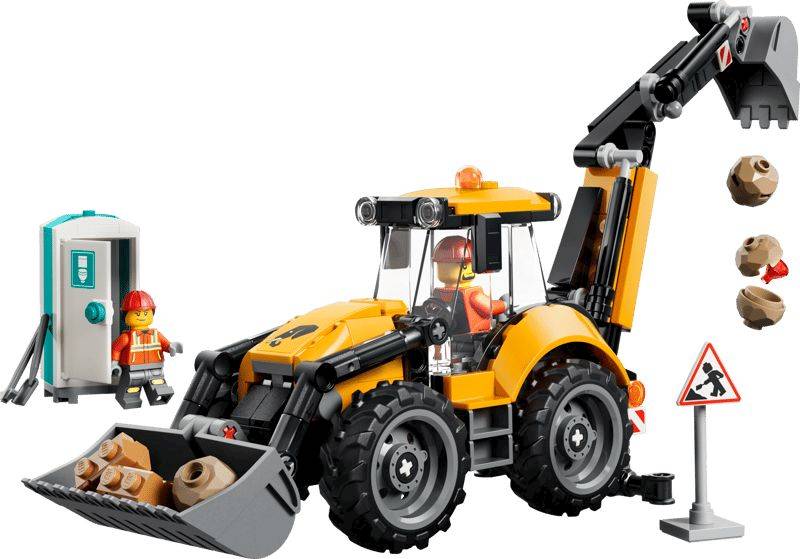 LEGO® CITY 60480 Żółta koparko-ładowarka