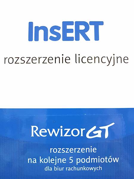 Rewizor GT - rozszerzenie o 5 podmiotów