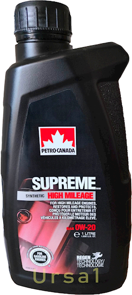 Petro-Canada Supreme High Mileage 0W20 1L