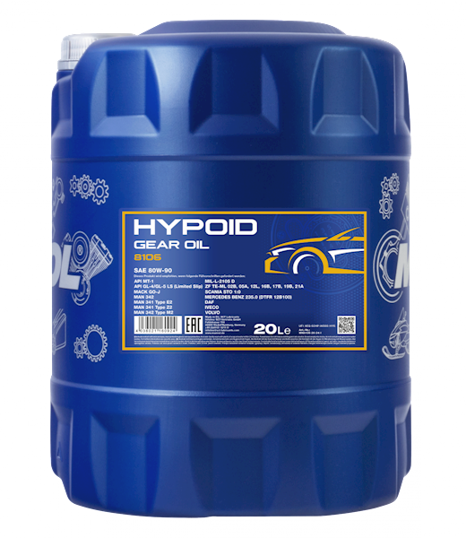 Mannol Hypoid Getriebeoel 80W90 20L 8106