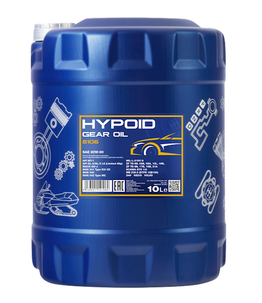 Mannol Hypoid Getriebeoel 80W90 10L 8106