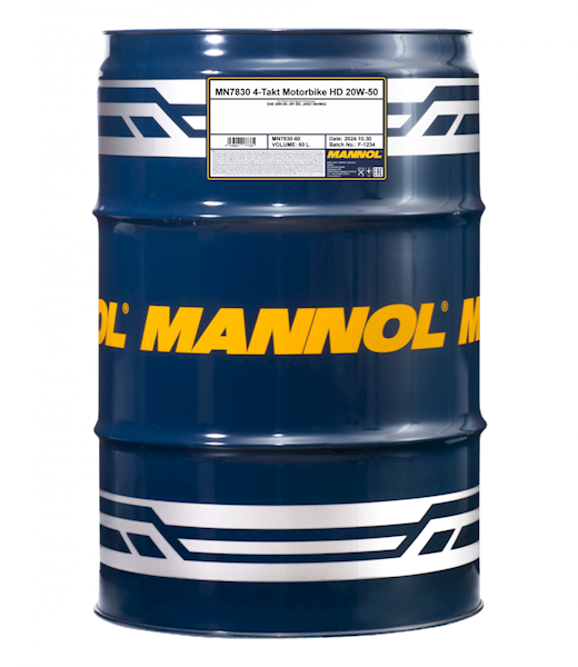 Mannol 4-Takt Motorbike 20W50 HD 60L 7830