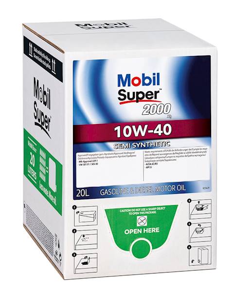 Mobil Super 2000 X1 10W40 Bag-In-Box 20L