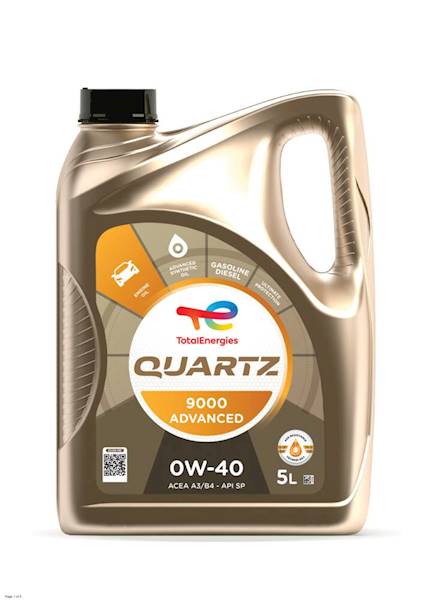 Total Quartz 9000 Advanced 0W40 5L