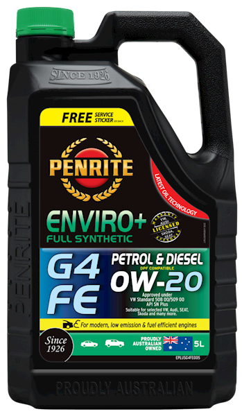 Penrite Enviro+ G4 FE 0W20 (Full Syn) 5L