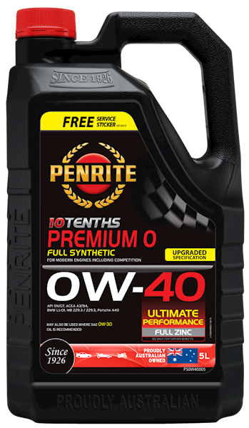 Penrite Premium 0 0W40 Full Synthetic 5L
