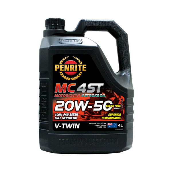 Penrite MC 4ST V-Twin 20W50 100% PAO 4L