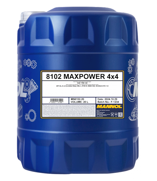 Mannol Maxpower 4x4 75W140 20L 8106