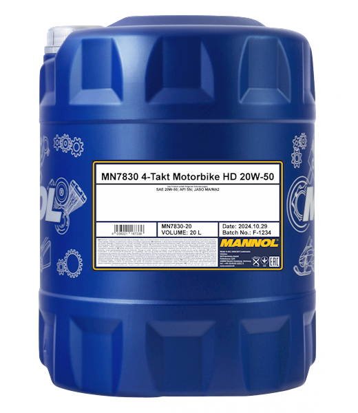 Mannol 4-Takt Motorbike 20W50 HD 20L 7830