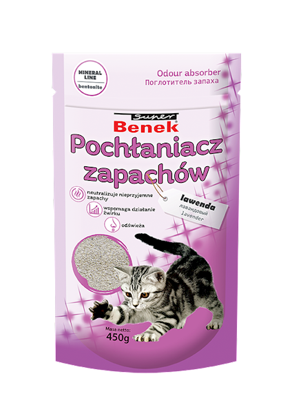 BENEK POCHŁANIACZ ZAPACHÓW LAWENDA 450g
