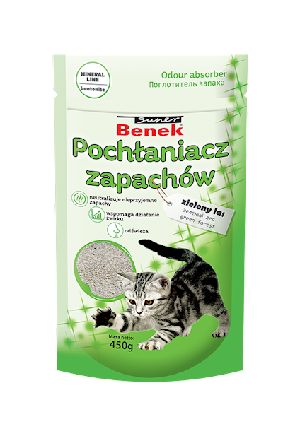 BENEK POCHŁANIACZ ZAPACHÓW ZIELONY LAS 450g