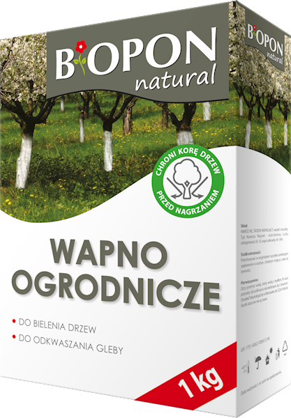BIOPON WAPNO DO BIELENIA I ODKWASZANIA GLEBY 3KG