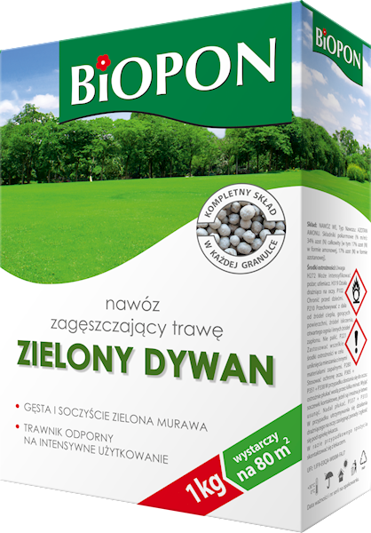 BIOPON DO TRAWNIKA ZIELONY DYWAN 1KG