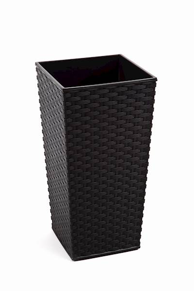 LAM. FINEZJA 190X190 RATTAN CZARNY