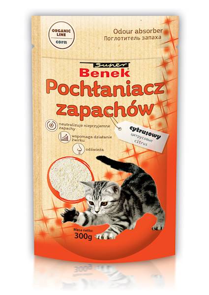 BENEK POCHŁANIACZ ZAPACHÓW CYTRUSOWY CORN 300G