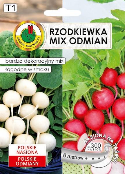 O Taśmy Rzodkiewka Krasa+Śnieżka 6m (2x3m)