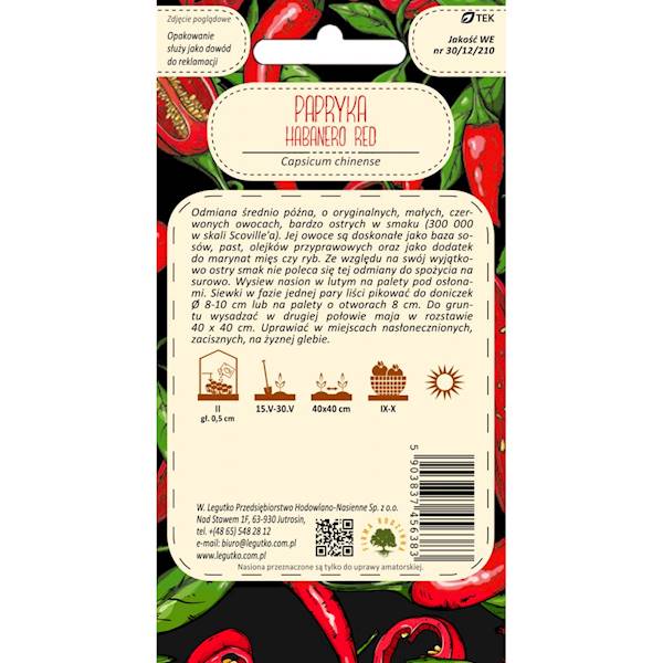L Papryka chińska Habanero Red 0,15g