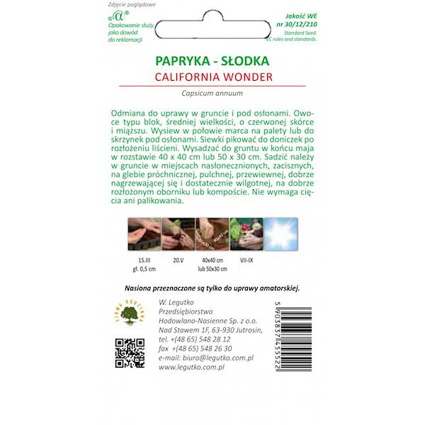 L Papryka California Wonder 0,5g