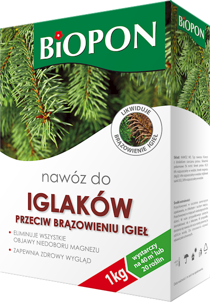 BIOPON-NAWÓZ DO IGLAKÓW P.B.IGIEŁ 5 KG karton