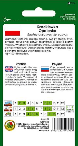 O Rzodkiewka Opolanka 10g