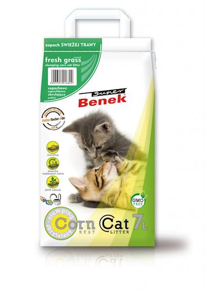 BENEK 7L CORN CAT ŚWIEŻA TRAWA