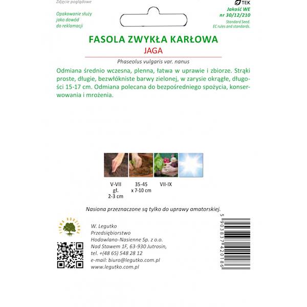 L Fasola zwykła Jaga 40g