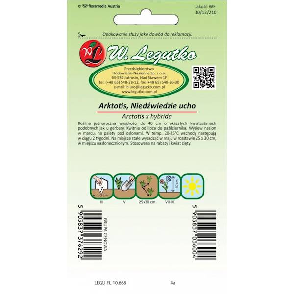 L Arktotis, Niedźwiedzie ucho miesz. 0,5g