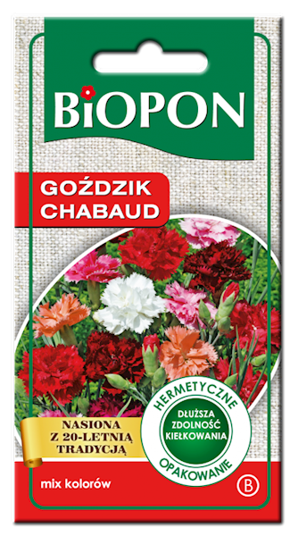 GOŹDZIK CHABAUD - NASIONA MIESZANKA 0,5G