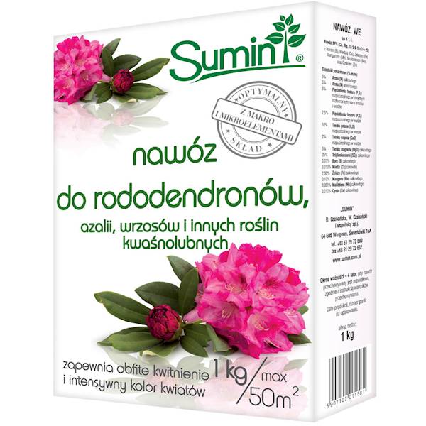 SUMIN NAWÓZ DO AZALI, RODODEN, WRZOSÓW 1kg