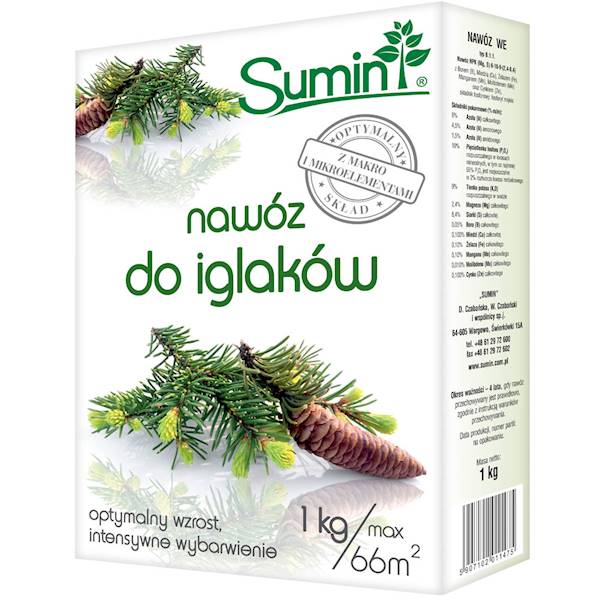 SUMIN NAWÓZ DO IGLAKÓW 5 kg WIADRO