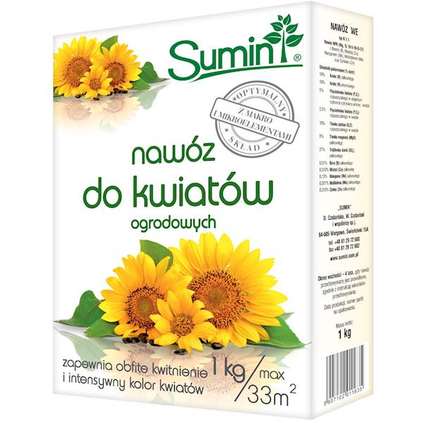 SUMIN NAWÓZ DO KWIATÓW OGRODOWYCH 1 kg OPT