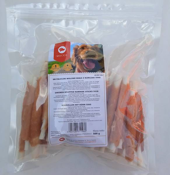 SM PAŁECZKI WOŁOWE BIAŁE Z KURCZAKIEM 500g