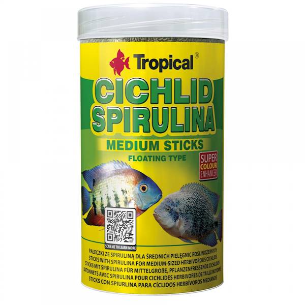 CICHLID SPIRULINA MEDIUM STICKS 250ML / 90G