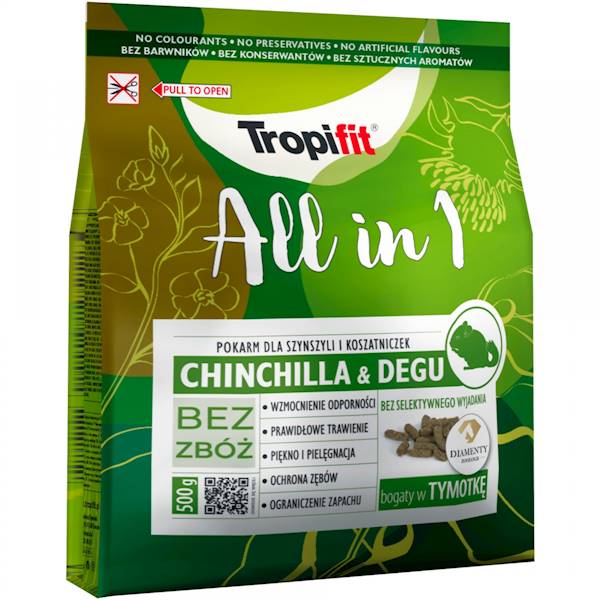 TROPIFIT ALL IN 1 CHINCHILLA & DEGU 500G