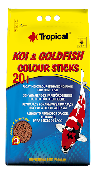 KOI&GOLDFISH COLOUR STICKS 20L/1600G WOREK