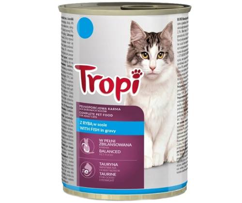 TROPI KOT KAWAŁKI Z RYBĄ W SOSIE 415G