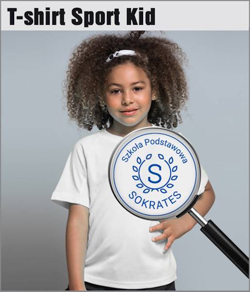 T-SHIRT SOKRATES JHK SPORT WHITE 5-6 lat