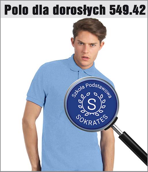POLO SOKRATES  B&C KRÓTKI RĘKAW M 170 cm
