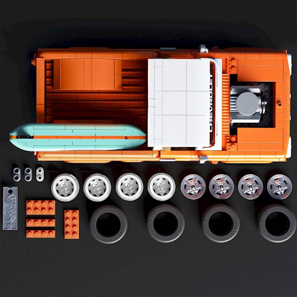 Mattel Brick Shop Hot Wheels Custom ’62 Chevy Pickup – zestaw do budowy 1:16 Art. JFT20