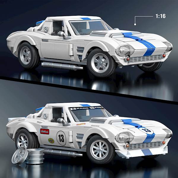 Mattel Brick Shop Hot Wheels Corvette Grand Sport Building Set Art. JGR31 