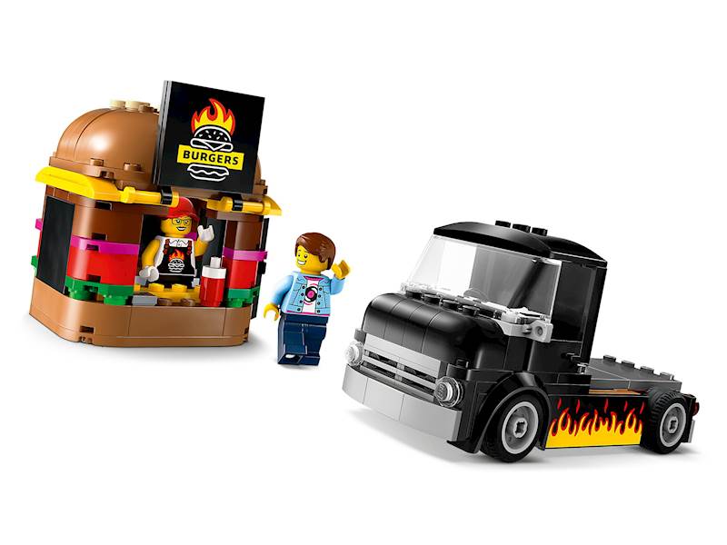 LEGO City - Ciężarówka z burgerami ( Wyd. 2024 ) | ( Ele. 194 ) Art. 60404 