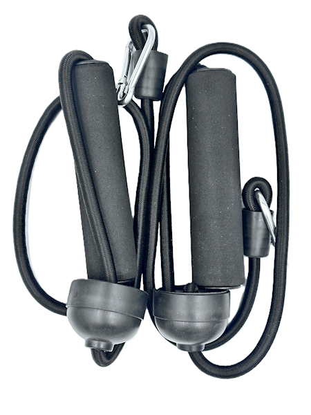 Ekspander fitness gumowy linka oporowa z rączkami 7mm 150cm trening 2szt  Art. 00294